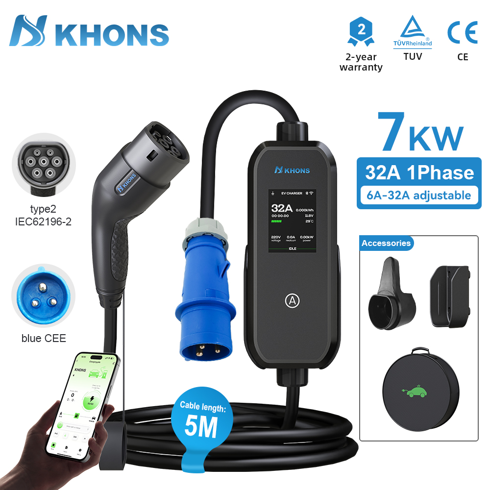 Pc Gaming Handheld Console - Khons 7kW Tip2 EV Şarj Cihazı