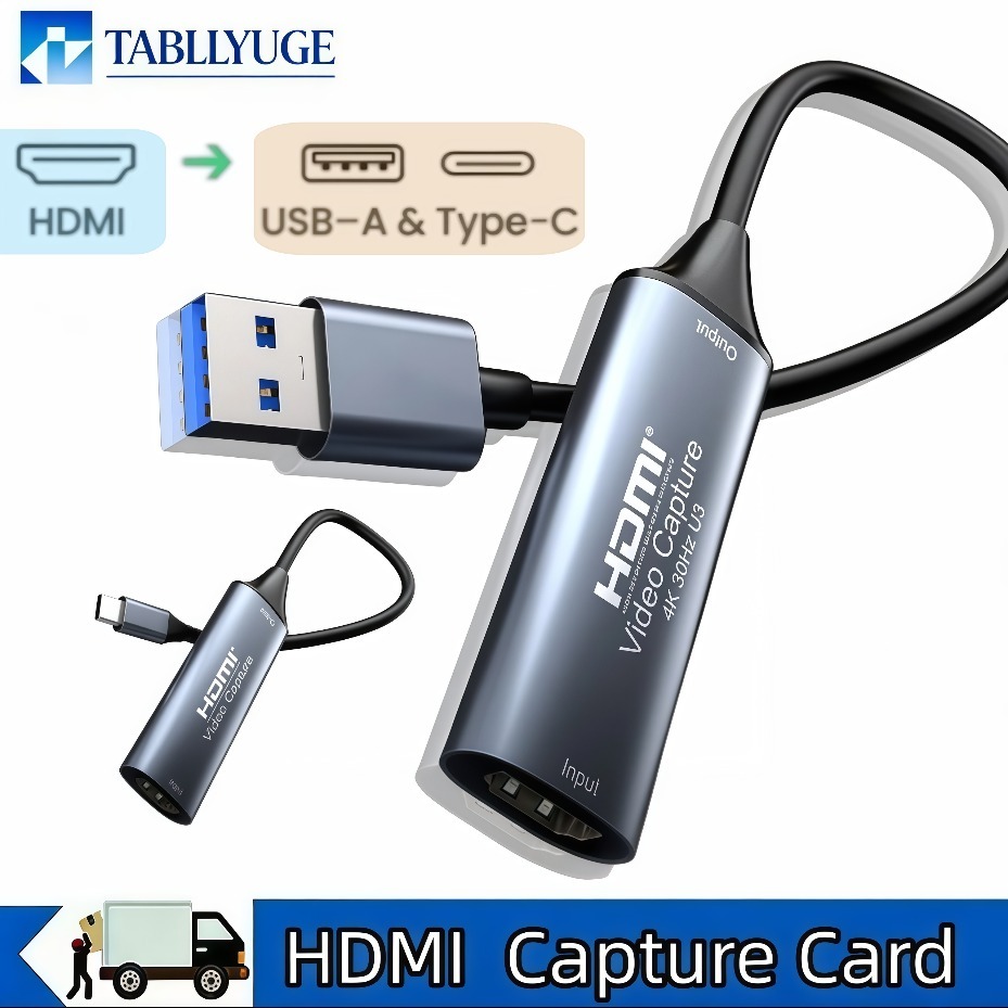 Gaming Console Pc - USB-C 2.0/3.0 HDMI Video Yakalama Kartı,