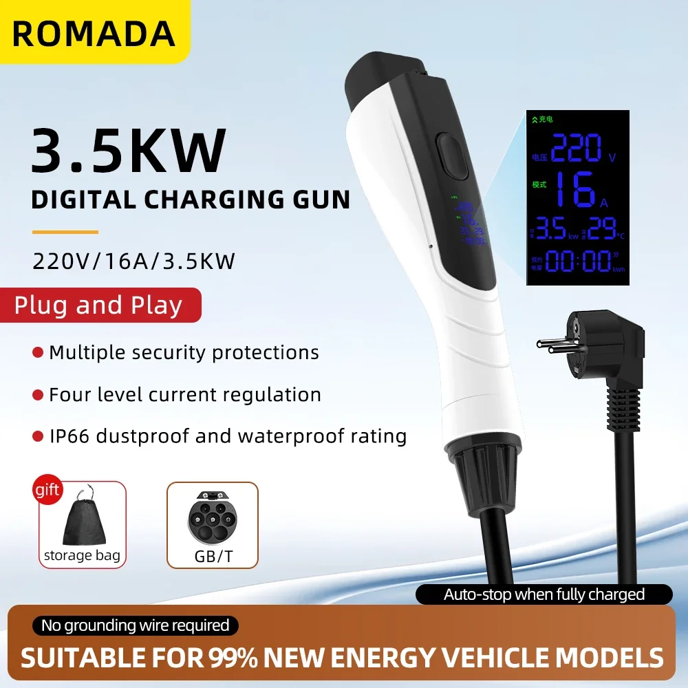 YENİ 3.5KW 16A GB/T20234 EV Ta - Pc Gaming Handheld Console incelemesi ve fiyatı